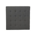 Isabella Ottoman Dark Gray Fabric