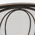 Kingsport Fireplace Screen Black Gold Iron