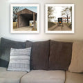 2 Piece Vignette Headin' Home, Miller'S Creek Bridge White Framed Wall Art For Living Room, Bedroom Wall Art Print For Home Decor By Billy Jacobs Multicolor Wood Paper