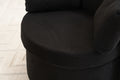 029 Teddy Fabric Swivel And Storage Chair With Back Cushion For Living Room,Black Black Primary Living Space Modern Foam Teddy