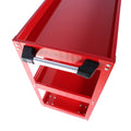 Tool Cart On Wheels, 3 Tier Rolling Mechanic Tool Cart, Heavy Duty Steel Utility Cart W Lockable Wheels, 450 Lbs Capacity Industrial Service Cart For Garage, Warehouse, Workshop Bright Red Red Abs Steel Q235