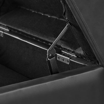 Sectional 3 Seaters Sofareversible Recliner, Storage Pad And Wood Grain Cup Holder, Non Slip Leg, Pu, Black Black Pu 3 Seat