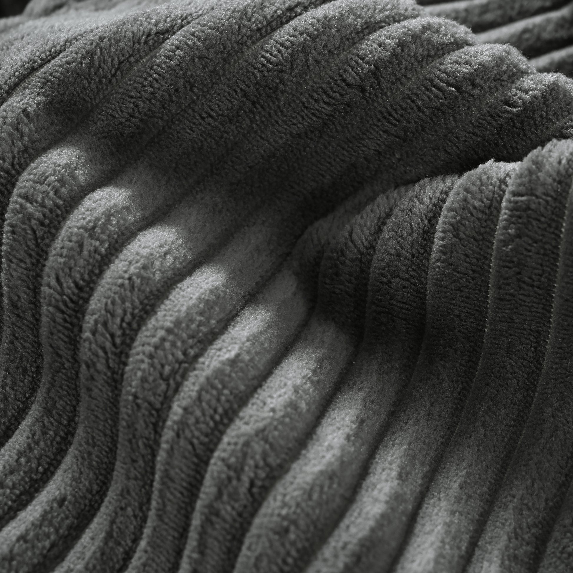 85.4" Modern Curved Sofa, Back Upholstered Couch With 2 Decorative Throw Pillows, Corduroy Fabric Couch For Living Room, Bedroomapartment Gray Corduroy 2 Seat