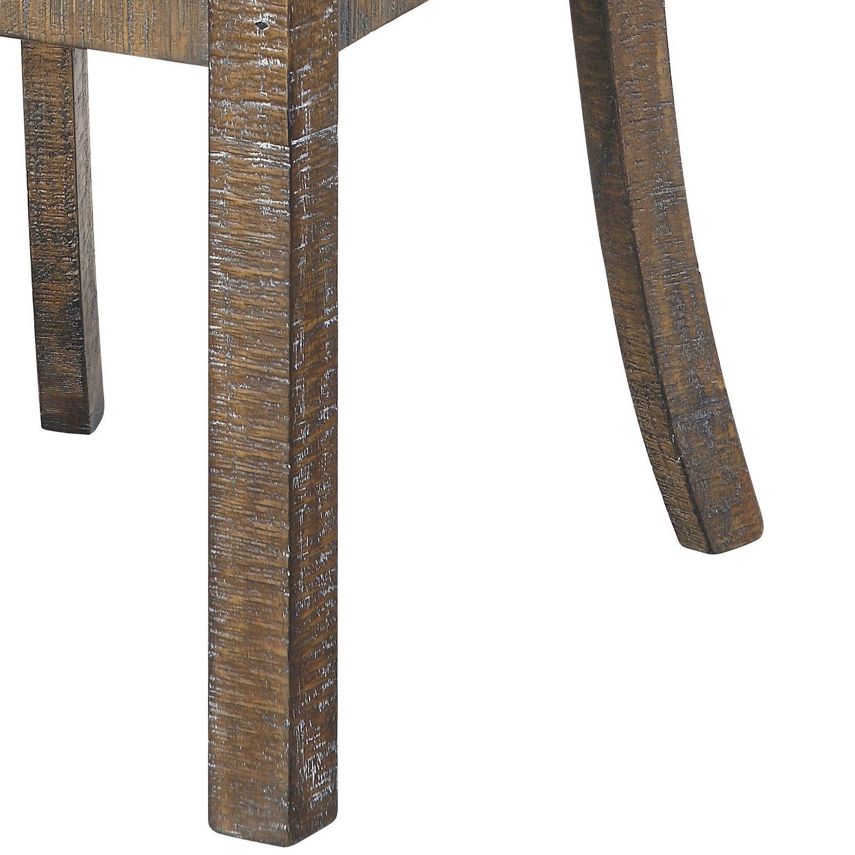 Weathered Cherry And Black Open Back Side Chairs Set Of 2 Natural Black Dining Room Foam Farmhouse Side Chair Rubberwood Open Back Set Of 2 Foam Wood Fabric