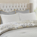 8 Piece Cotton Floral Printed Reversible Comforter Set Yellow King King Yellow Cotton