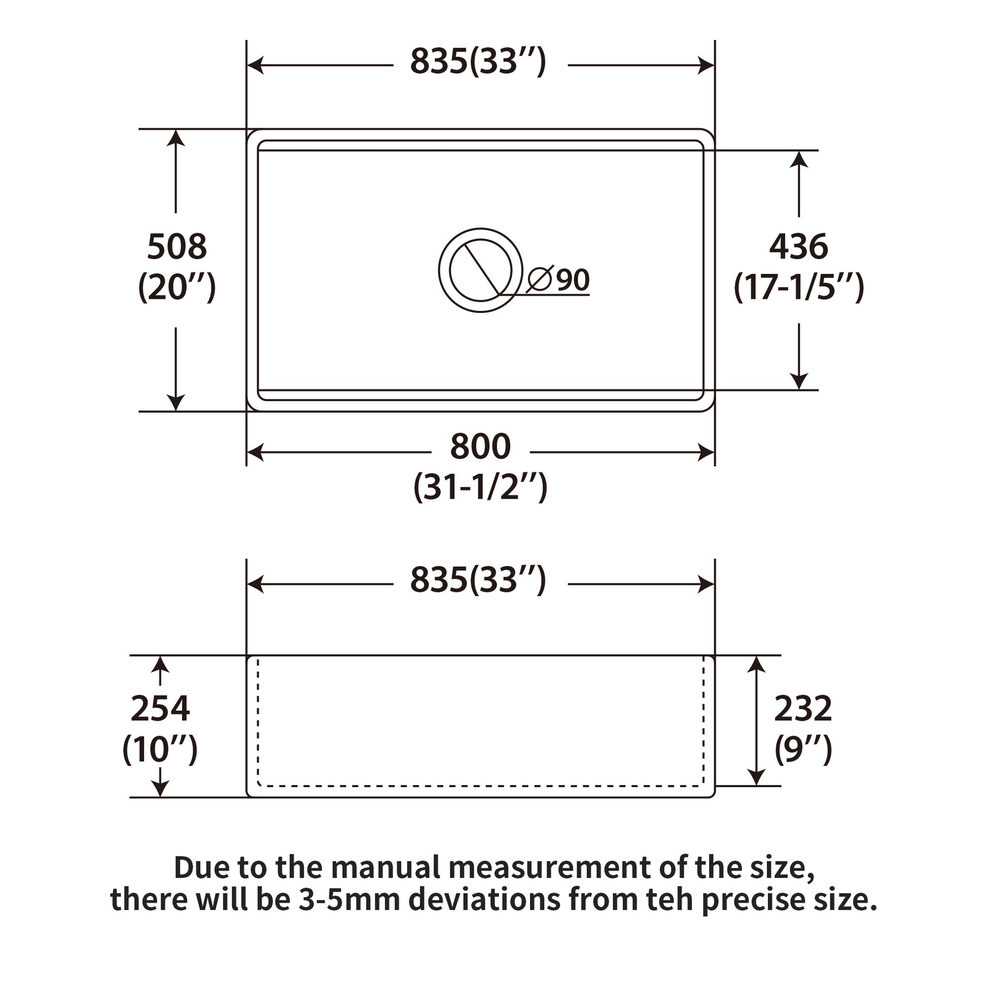 White Farmhouse Sink 33 Inch White Ceramic Double Bowl 60 40 Farm Kitchen Sink White Ceramic