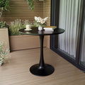 Black Round Dining Table, 31.5