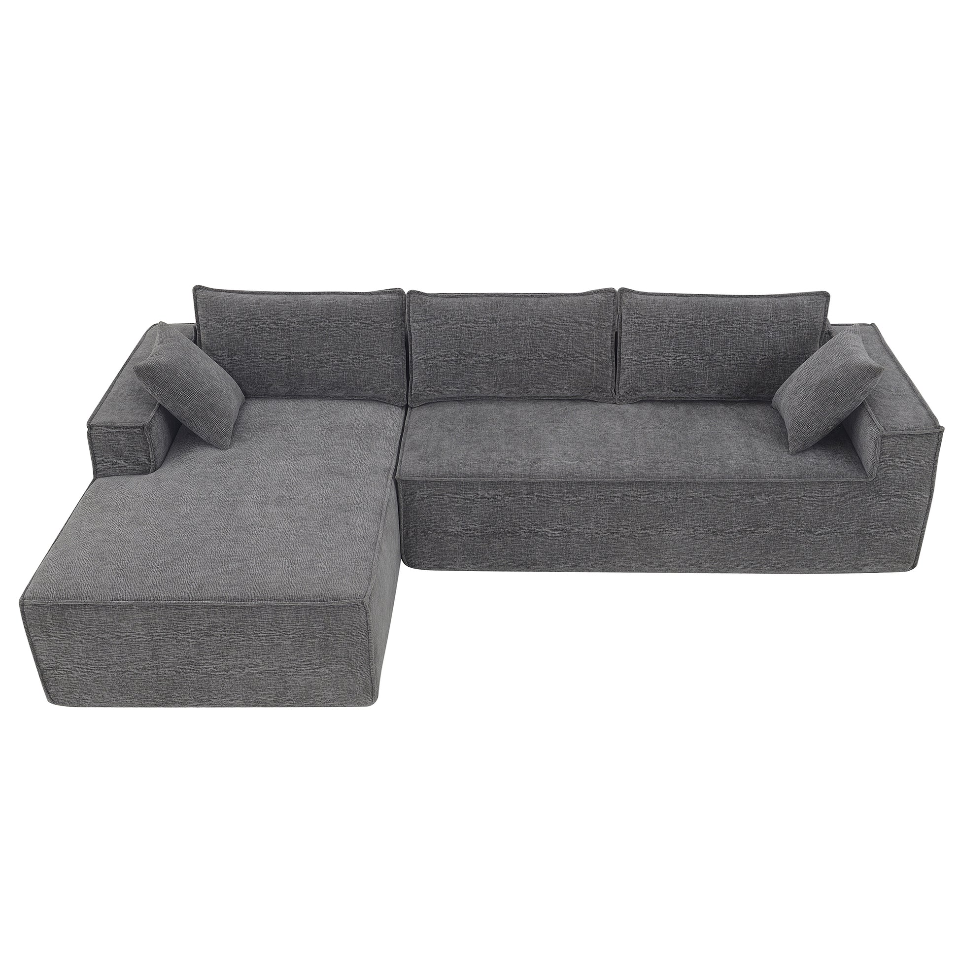 9587G Package Gray Chenille 1 Seat