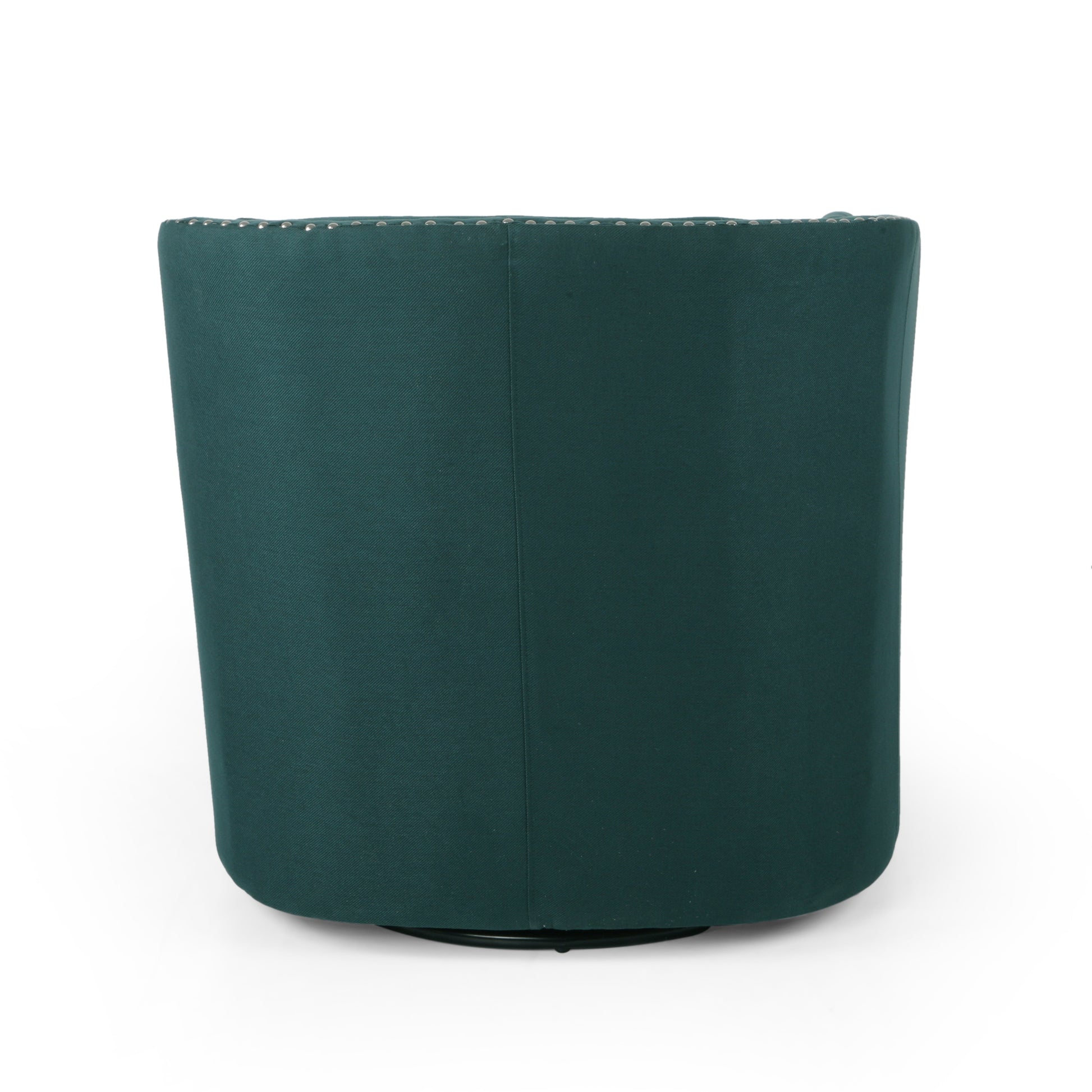 Swivel Chair Green Fabric