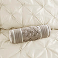 7 Piece Tufted Comforter Set Ivory King King Ivory Polyester