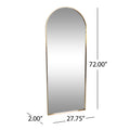 Length Mirror Antique Brass Mdf