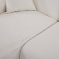 Modern Large L Shape Modular Sectional Sofa For Living Room, Bedroom, Salon, 2 Piece Free Combination, Simplified Style Old Sku:Wy000356Aaa Beige Polyester 3 Seat