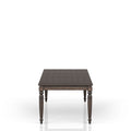 Deep Coffee Expandable Dining Table Coffee Solid Wood Mdf