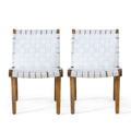 Charlotte Lounge Chair White Acacia Wood