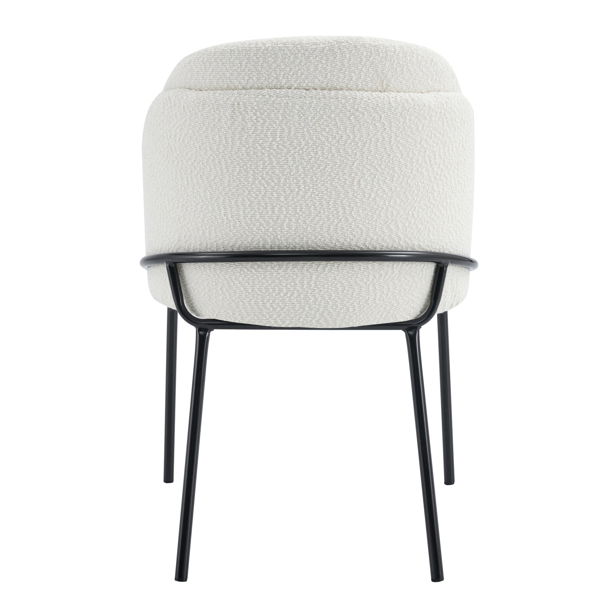 Two Chairs And A Table Set White Mdf Metal