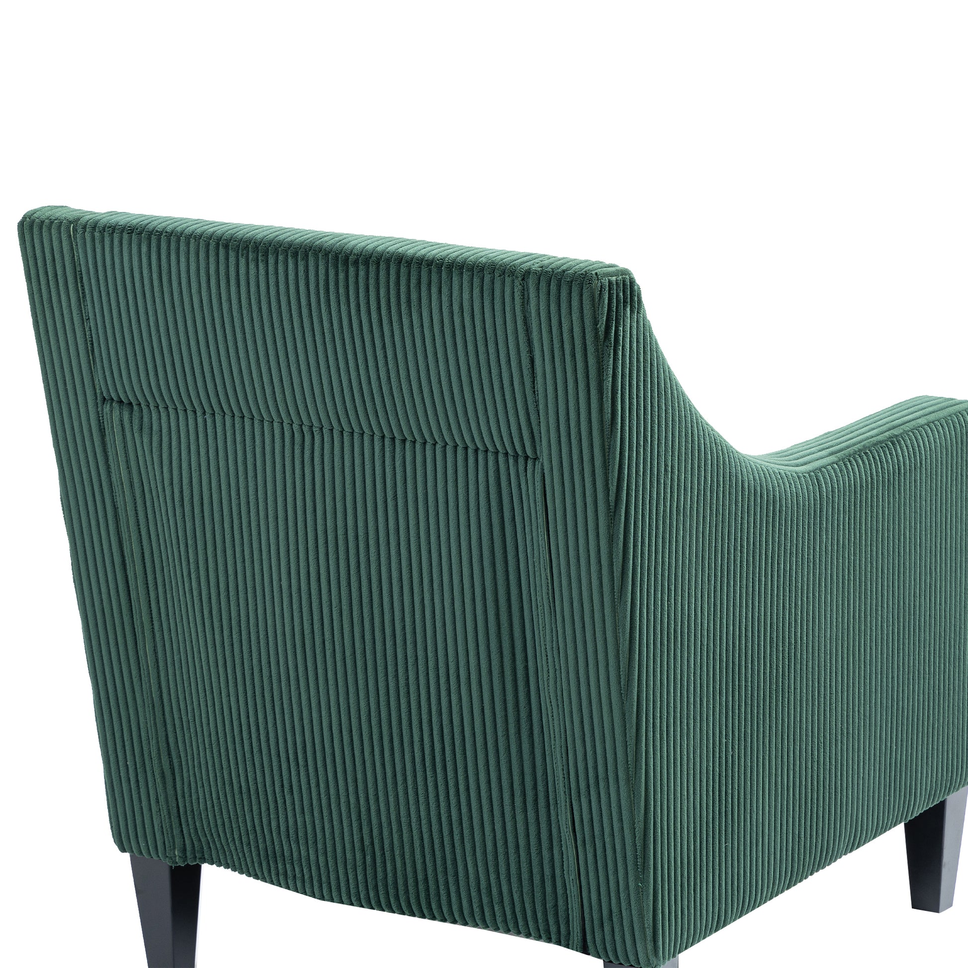 Coolmore Modern Accent Chair,Upholstered Armchair With Scooped Arms For Bedroom,Apartment,Studio,Office,Waiting Room Emerald Corduroy Emerald Foam Corduroy