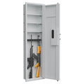 Didital Touch Panel In Wall Safe,Hidden Wall Safe For Rifles And Pistols With Adjustable Shelves,Assembled Storege Safe For Firearm And Valuables White Digital White Steel