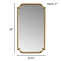 Gold Soped Wood Wall Mirror Gold Mdf
