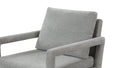Mid Century Armchair2Pcs, Accent Chair With Wood Legs & Soft Cushion For Living Room, Bedroom, Home Office, Study, Grey Gray Foam Wood Fabric