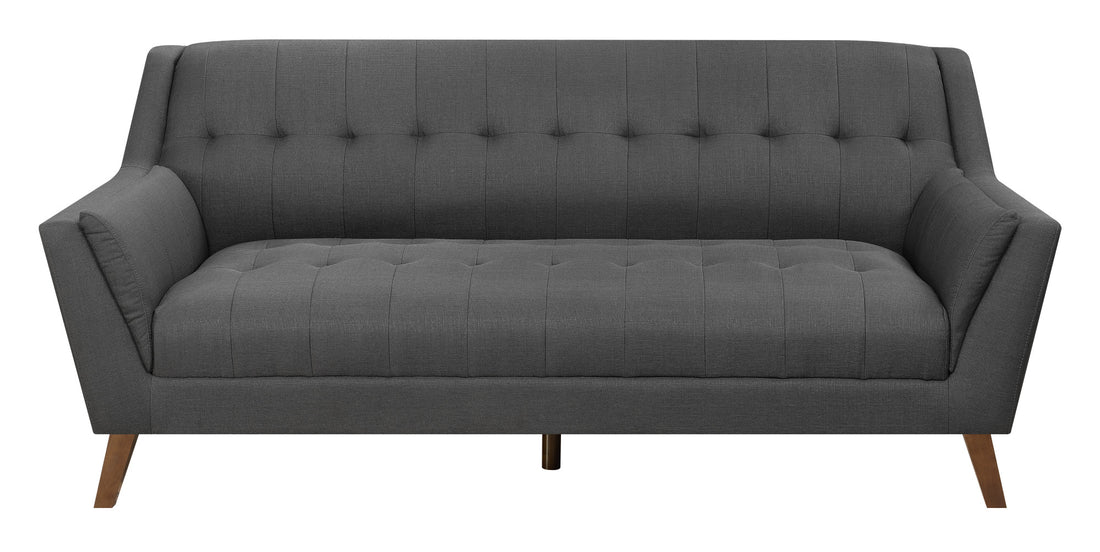 Browning Gray Sofa Gray Foam Engineered Wood 3 Seat