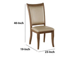 Dining Chair, Vegan Faux Leather With X Design, Set Of 2, Beige Beige Solid Wood