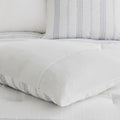 6 Piece Cotton Jacquard Oversized Comforter Set King Multicolor Polyester