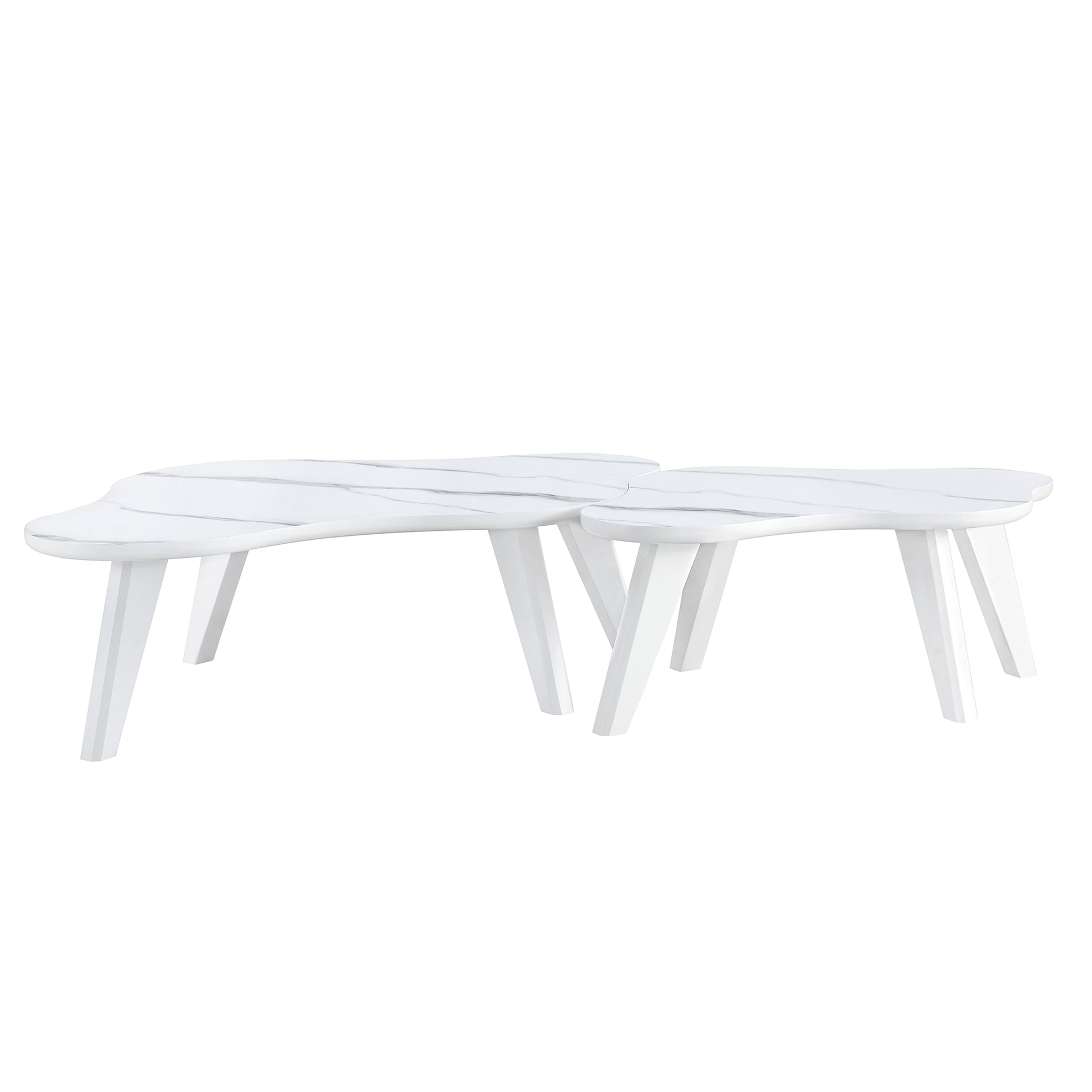 Modern Minimalist White Table Top. Cloud Shape Gives You A Experience, Computer Desk. The Game Table. Suitable For Dining And Living Rooms. White Mdf
