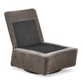 Detachable Dark Grey Chenille Single 360 Swivel Rocking Rocker,360 Swivel Sofa Chair & Single Sofa Lounge, Comfortable Seating For Living Room & Bedroom,Dark Gray Sofa 1Pc Dark Gray Primary Living Space Modern Foam Chenille