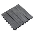 Outsunny Interlocking Deck Tiles, Pack Of 11 Outdoor Flooring Patio Tiles, 12