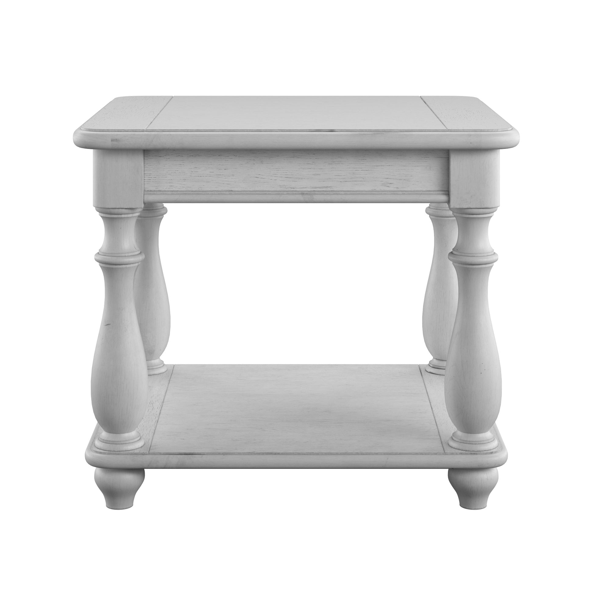 Mariano Gray Square End Table Gray Solid Wood