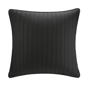 Cotton Quilted Euro Sham Black Euro Sham Black Cotton