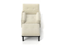 Ivory Sofa Chair With Recline Fuction Ivory Velvet Metal Primary Living Space Medium Soft Loose Back Pillow Top Arms Foam Fabric Metal 1 Seat
