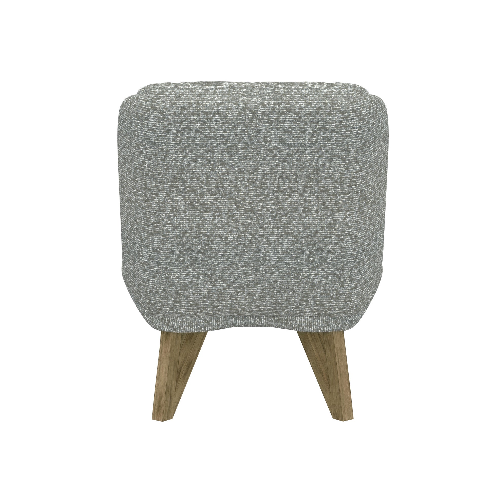 Emerse Gray Armless Accent Chair Gray Foam Solid Wood