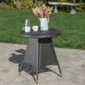 Corsica Rd Bistro Table Grey Rattan