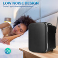 4L 6 Can Mini, Portable Cooler & Warmer Freon Free Small Refrigerator, Compact Fridge For Skincare, Beverage, Food, Cosmetics, Black Black Plastic