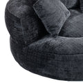 Coolmore Lazy Sofa Durable Comfort Lounger High Back Bean Bag Chair Couch With Three Pillows For Adults And Kids, Indoor & Outdoor, Single Gaming Sofa Chair For Bedroom,Office Black Chenille Black Foam Chenille 1 Seat