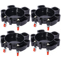 Bucket Dolly 5 Gallon Rolling Bucket Dolly With 5 Rolling Swivel Casters,Removable Bucket Dolly For Car Wash Professional Detailing For Car Washing Detailing Smoother Maneuvering 4Pcs Set Black Plastic