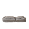 Triple Fold Down Sofa Bed,Gy Grey Metal Cotton Metal