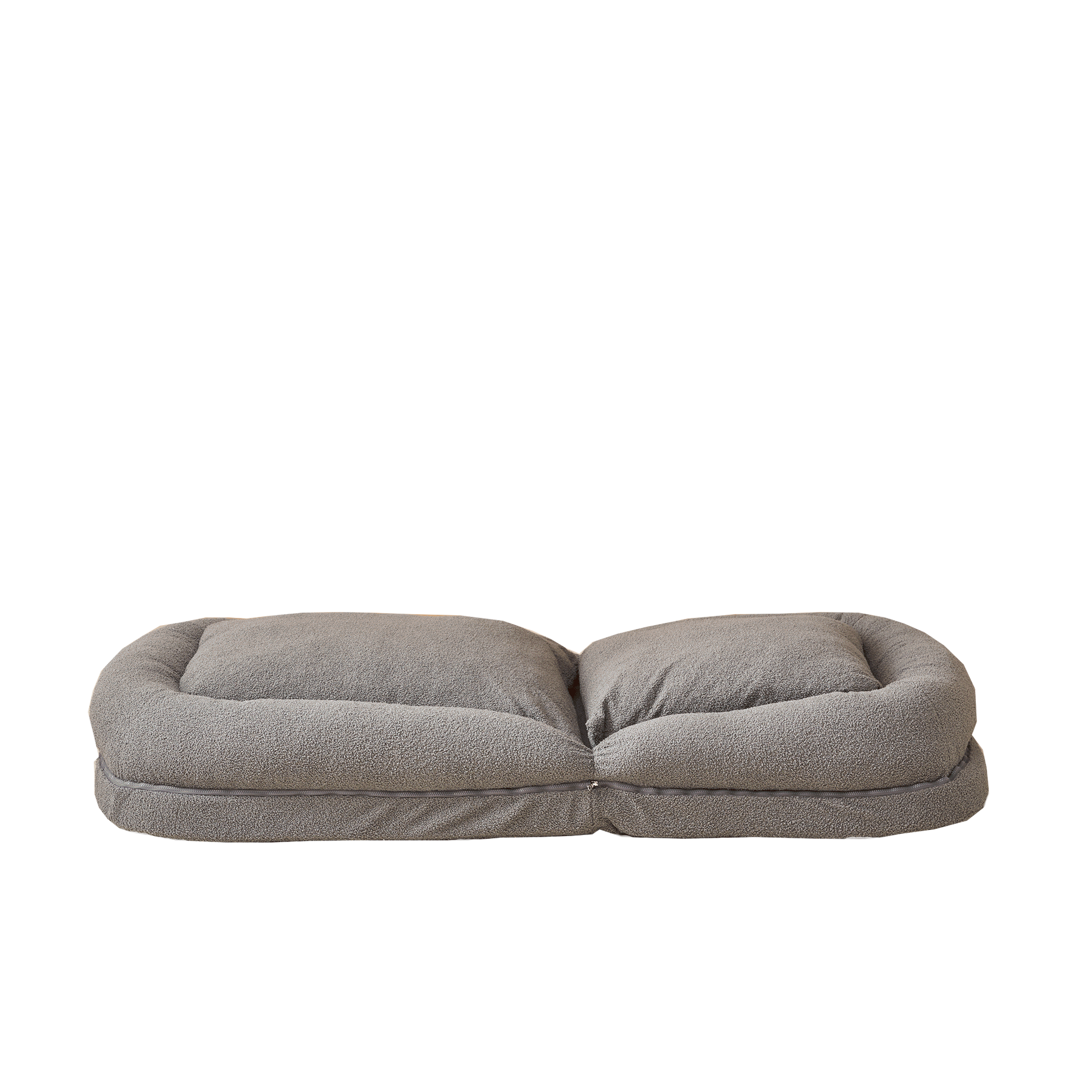 Triple Fold Down Sofa Bed,Gy Grey Metal Cotton Metal