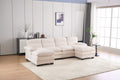 U Shaped Profile Sofa, Including Two Single Seats And Two Chaise, Modular Sofa, Corduroy Sofa White Foam Corduroy 4 Seat