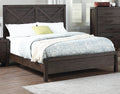 Rustic Contemporary Espresso 1Pc Queen Size Bed Wooden X Design Hb Unique Look Bedroom Furniture Box Spring Required Queen Espresso Espresso Wood Bedroom Contemporary,Modern,Transitional Rubberwood