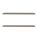 Greer Floating Shelf In Melamine X2,Taupe Taupe Minimalist,Modern Particle Board Melamine