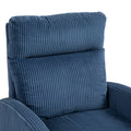 Jiada Upholstered Swivel Glider.Flannel Fabric.Rocking Chair For Nursery In Navy Blue.Modern Style One Left Bag Navy Blue Primary Living Space Foam Corduroy