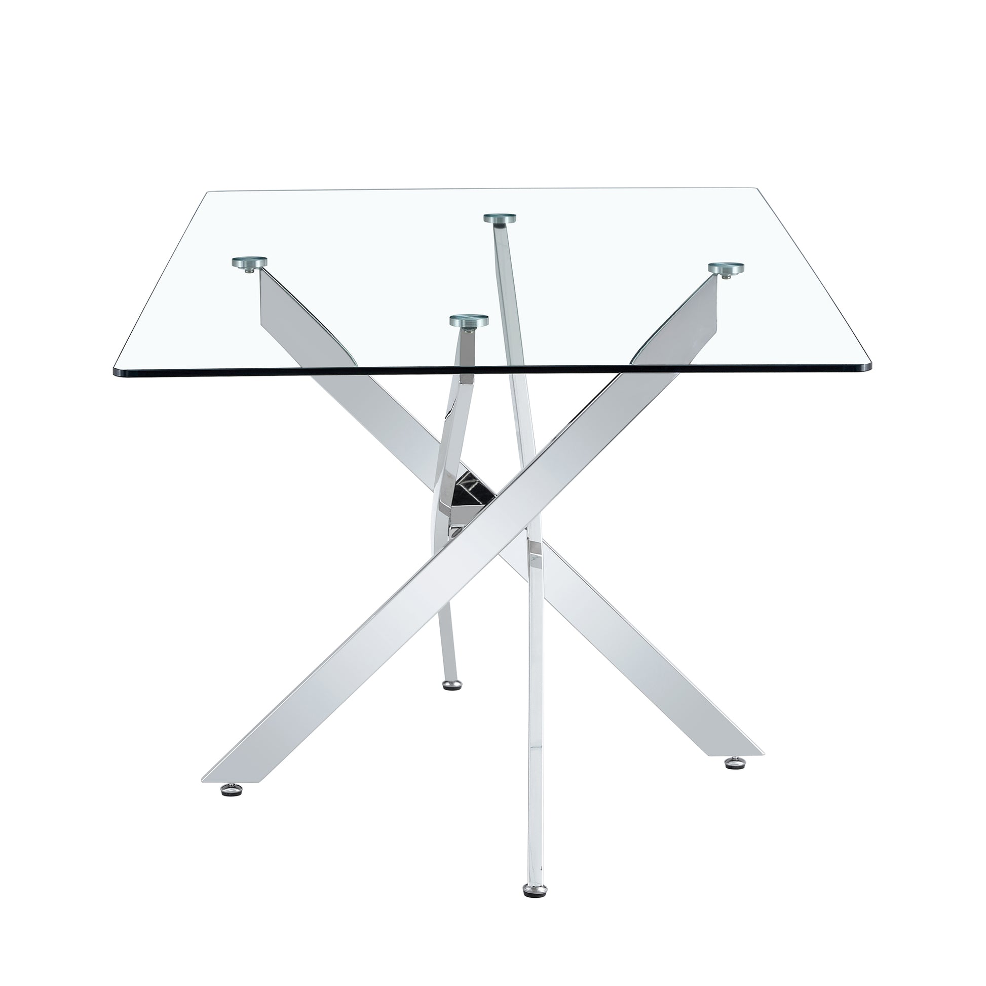 F 1539 18090 Trpl Lc Only Table Legs Silver Metal