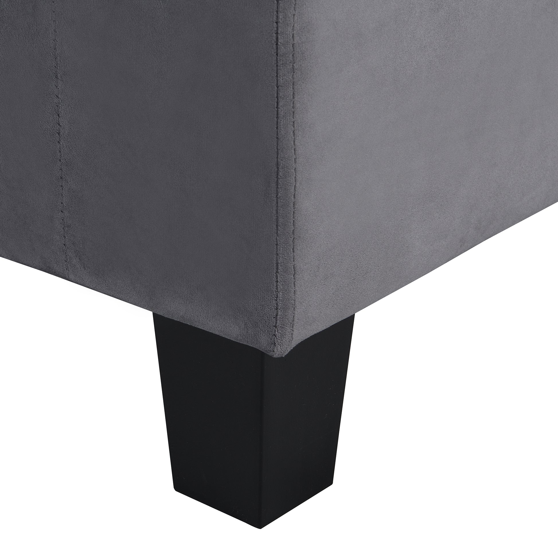 Sectional Sofa Set For Living Room With L Shape Chaise Lounge ,Cup Holder And Left Hand With Storage Chaise Modern 4 Seat Grey Grey Fabric 4 Seat