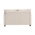 United Modern Chenille Fabric Loveseat, 2 Seat Upholstered Loveseat Sofa Modern Couch Beige Chenille 2 Seat