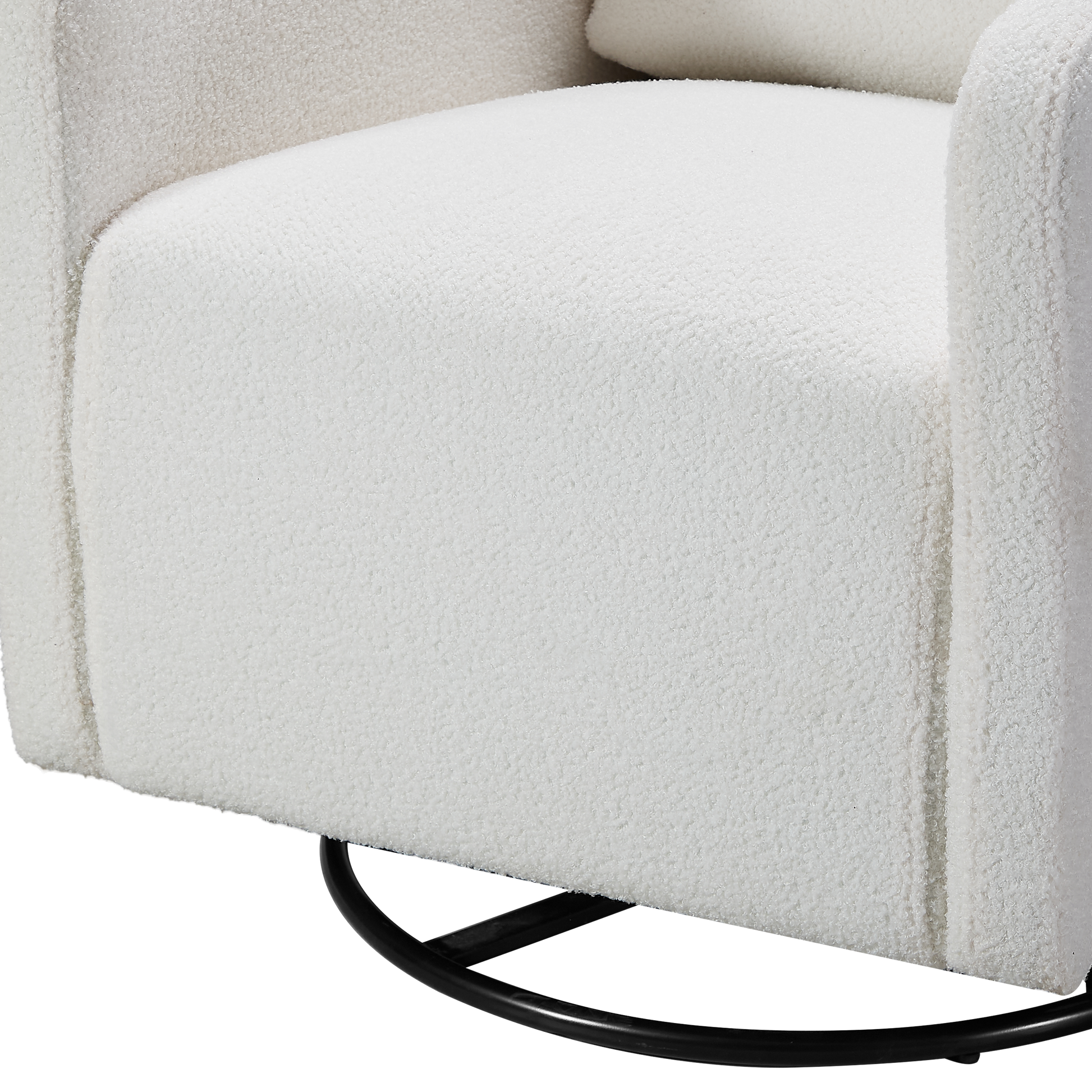 Swivel Upholstered Manual Recliner Chair Theater Recliner Sofa 360 Degree Nursery Glider Rocker For Living Room, Beige Beige Velvet Velvet 1 Seat