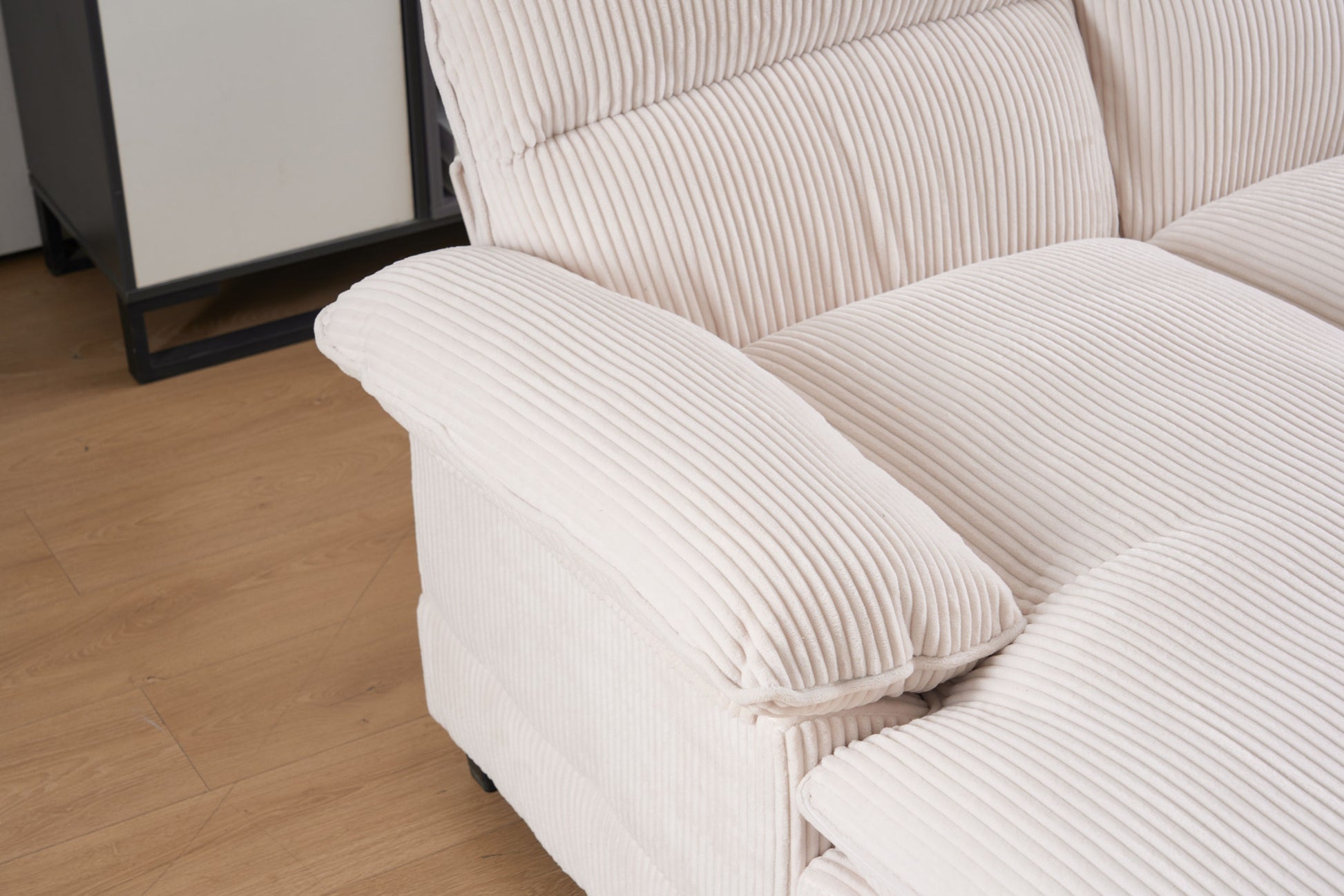 U Shaped Profile Sofa, Including Two Single Seats And Two Chaise, Modular Sofa, Corduroy Sofa White Foam Corduroy 4 Seat