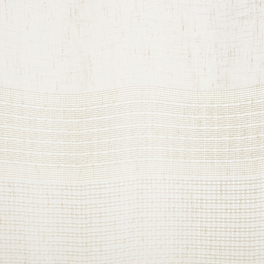 Yarn Dye Sheer Curtain Panel Pair 2 Pcs Window Panels Ivory Polyester