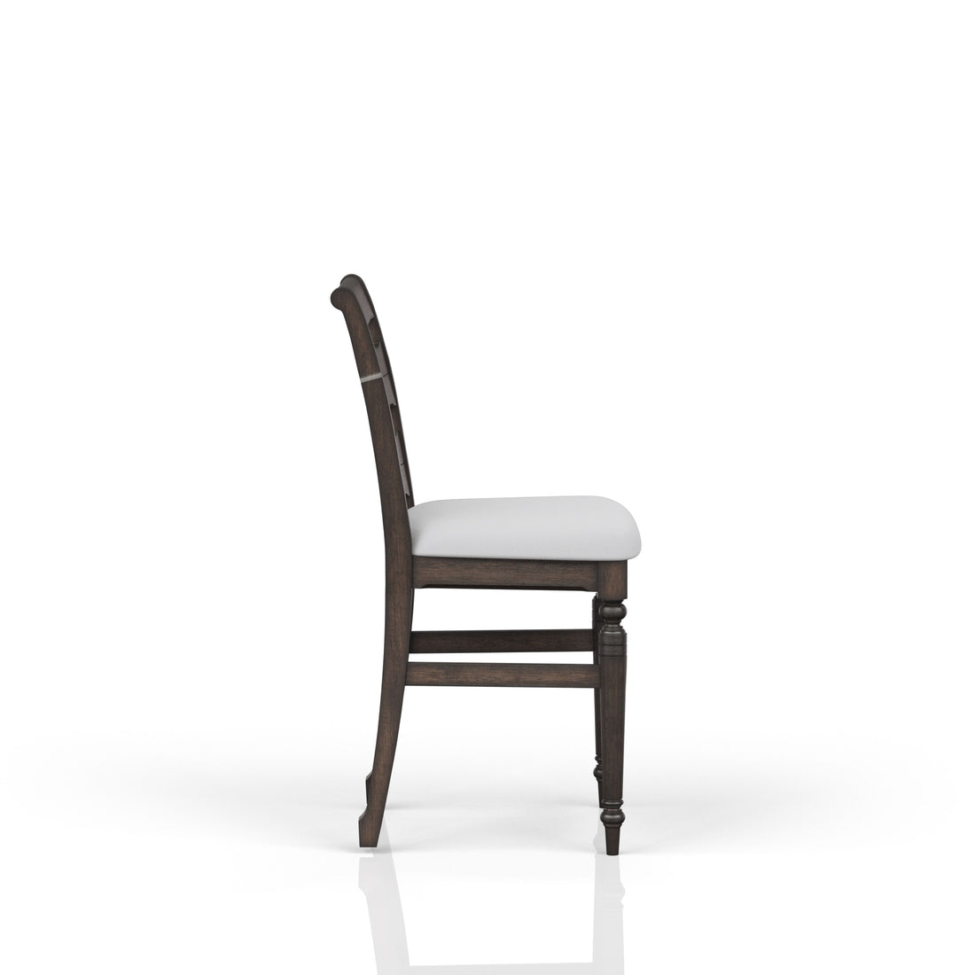 Counter Stool Chocalate Mahogany Solid Wood Mdf